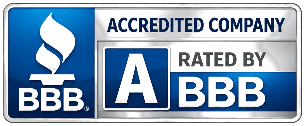 BBB accredited company, A rated by BBB